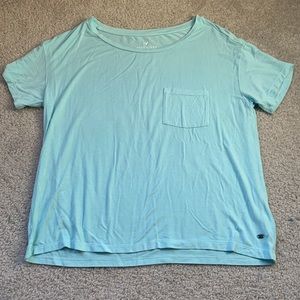 Mint Pastel Aqua Pocket T-Shirt